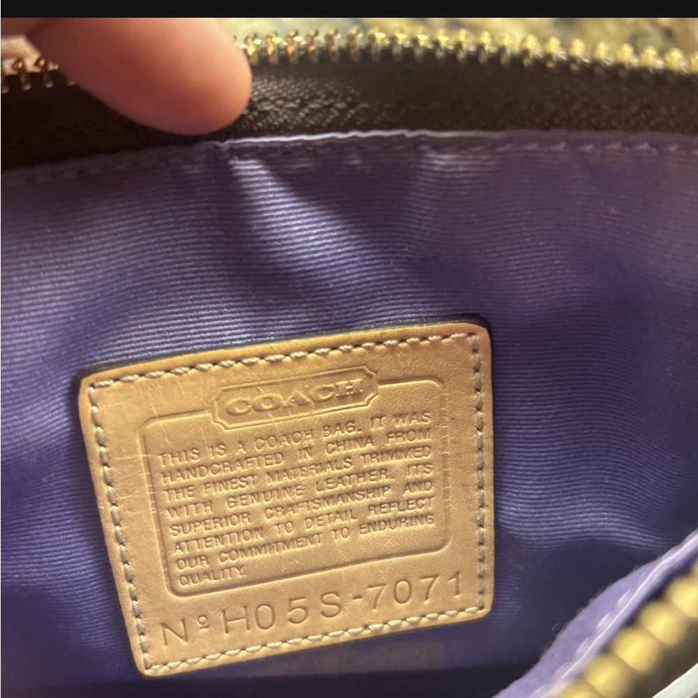 Coach purse unique pattern.